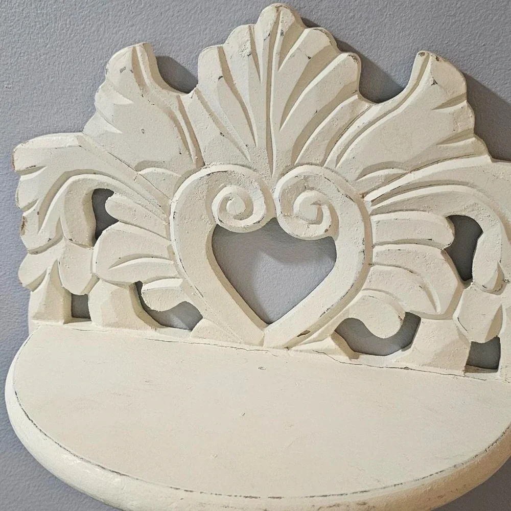 Vintage Cream Wall Shelf